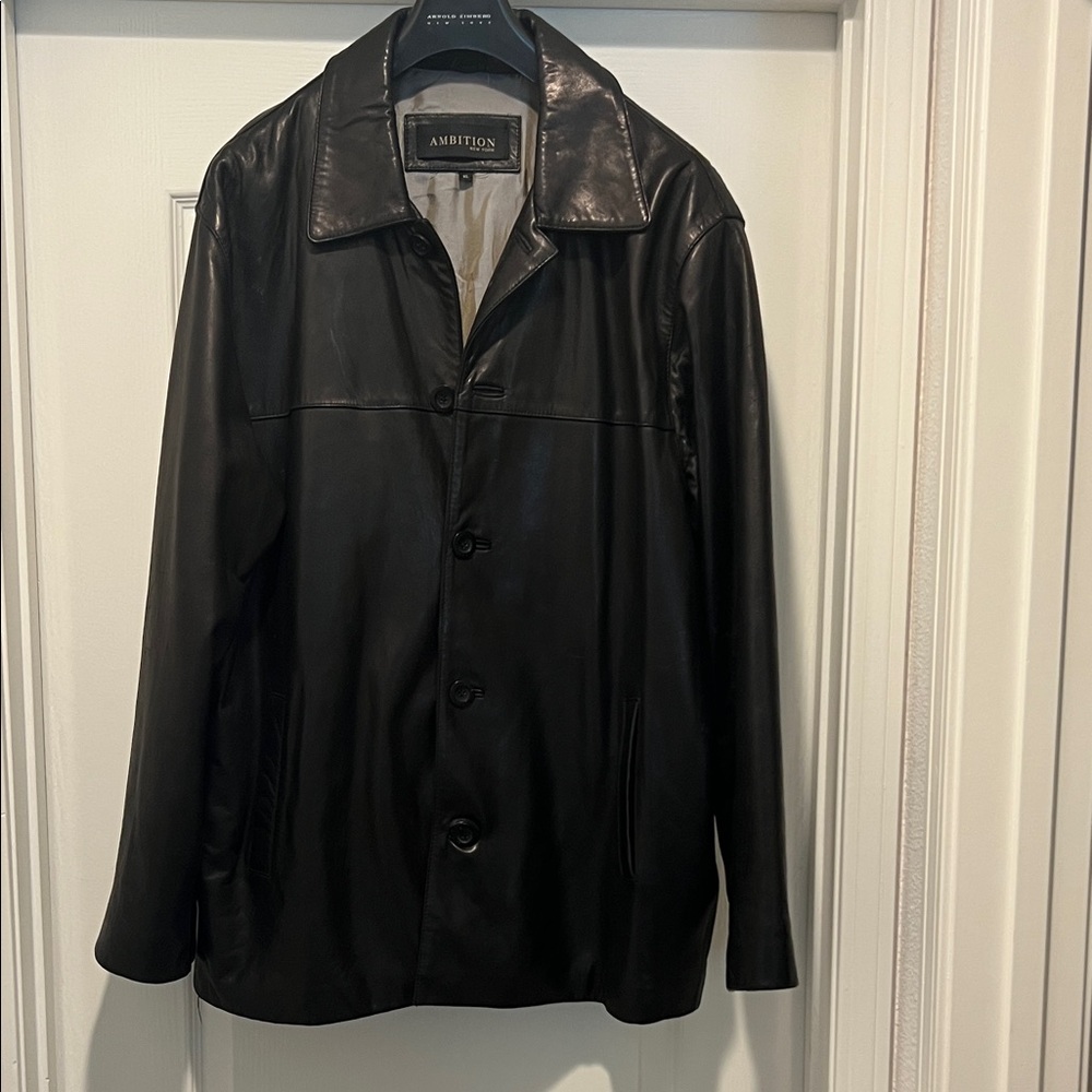Ambition Men's Black Trench Coat